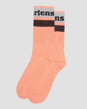 Accessories Dr Martens Athletic Logo Organic Cotton Blend Size,S/M,M/L~US WOMEN,5 - 10,11 - 16~US MEN,4 - 9,10 - 15~UK,3 - Coral | Australia_Dr66527