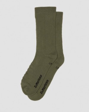 Accessories Dr Martens Double Doc Cotton Blend Size,S/M,M/L~US WOMEN,5 - 10,11 - 16~US MEN,4 - 9,10 - 15~UK,3 - Olive | Australia_Dr26277