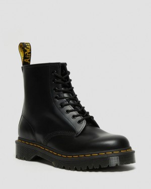 Men's Dr Martens 1460 Bex Smooth Leather Lace Up Boots Black | Australia_Dr50450