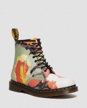 Men's Dr Martens 1460 Tate 'Volcanic Flare' Leather Lace Up Boots Multicolor | Australia_Dr17361