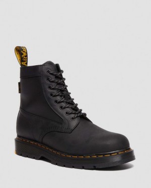 Men's Dr Martens 1460 Trinity Wintergrip Waterproof Boots Black | Australia_Dr60241