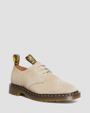 Men's Dr Martens 1461 Engineered Garments Suede Oxford Shoes Beige | Australia_Dr89980