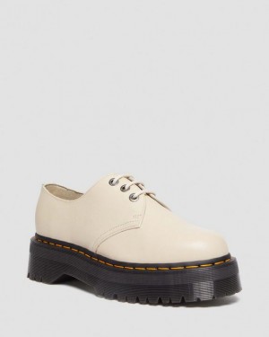 Men's Dr Martens 1461 II Pisa Leather Shoes Beige | Australia_Dr98041