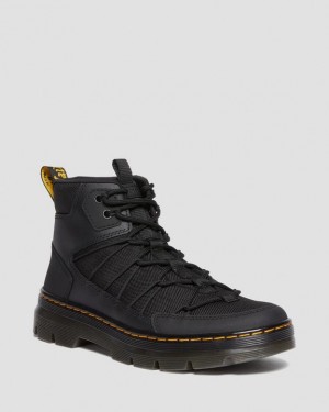 Men's Dr Martens Buwick Extra Tough Lace Up Utility Boots Black | Australia_Dr22201