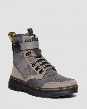 Men's Dr Martens Combs Tech II Fleece-Lined Casual Boots Grey | Australia_Dr26825