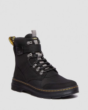 Men's Dr Martens Combs Tech II Fleece-Lined Casual Boots Black | Australia_Dr53950