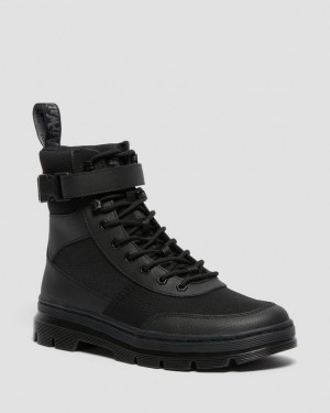 Men's Dr Martens Combs Tech Poly Casual Boots Black | Australia_Dr49889