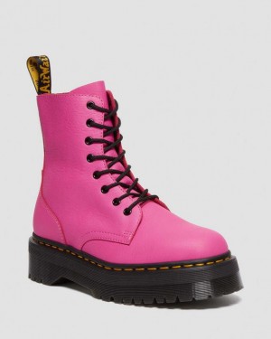 Men's Dr Martens Jadon III Boot Pisa Leather Platforms Boots Pink | Australia_Dr20778