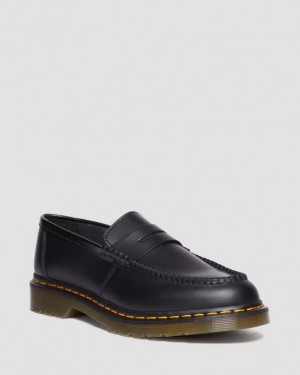 Men's Dr Martens Penton Smooth Leather Shoes Black | Australia_Dr39602