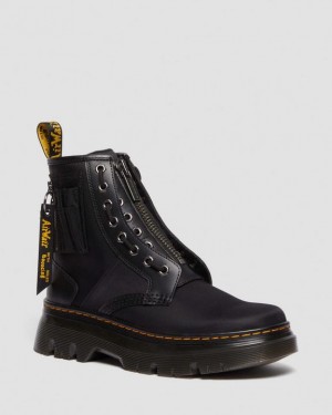 Men's Dr Martens Tarik Alpha Industries Leather & Nylon Utility Boots Black | Australia_Dr30246