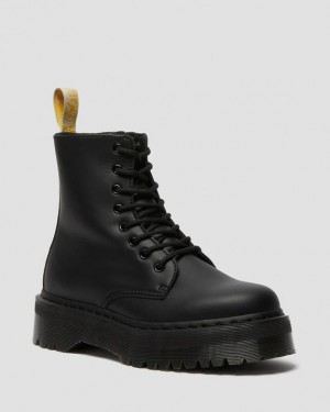 Men's Dr Martens Vegan Jadon II Boot Mono Platforms Boots Black | Australia_Dr80008