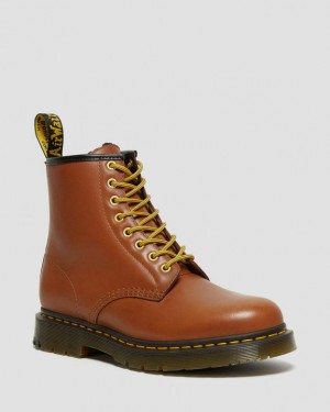 Women's Dr Martens 1460 DM's Wintergrip Leather Lace Up Boots Brown | Australia_Dr55452