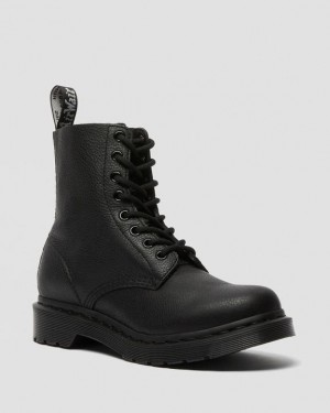 Women's Dr Martens 1460 Pascal Women's Mono Lace Up Boots Black | Australia_Dr75759