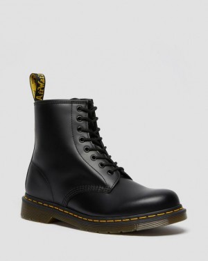 Women's Dr Martens 1460 Smooth Leather Lace Up Boots Black | Australia_Dr31249