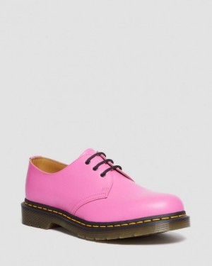 Women's Dr Martens 1461 Smooth Leather Oxford Shoes Pink | Australia_Dr52936