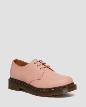 Women's Dr Martens 1461 Women's Virginia Leather Oxford Shoes Coral Beige | Australia_Dr65411