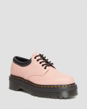 Women's Dr Martens 8053 Pisa Leather Platform Casual Shoes Coral Beige | Australia_Dr14816