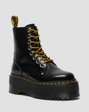 Women's Dr Martens Jadon Max Boot Women's Platforms Boots Black | Australia_Dr20498