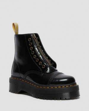 Women's Dr Martens Vegan Sinclair Platform Boots Black | Australia_Dr64398