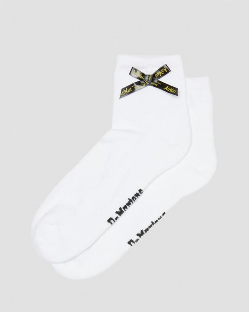 Accessories Dr Martens Ankle Bow Organic Cotton Blend Size,S/M,M/L~US WOMEN,5 - 10,11 - 16~US MEN,4 - 9,10 - 15~UK,3 - White | Australia_Dr62693