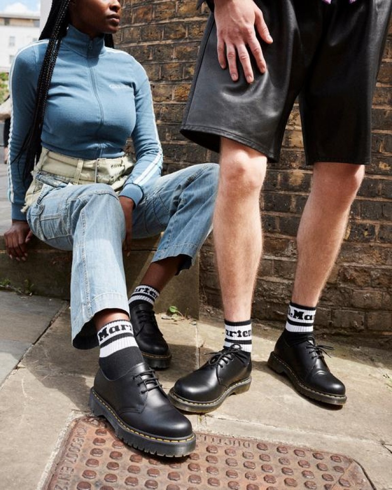 Accessories Dr Martens Athletic Logo Cotton Blend Short 3-Pack Size,S/M,M/L~US WOMEN,5 - 10,11 - 16~US MEN,4 - 9,10 - 15~UK,3 - Black | Australia_Dr42621