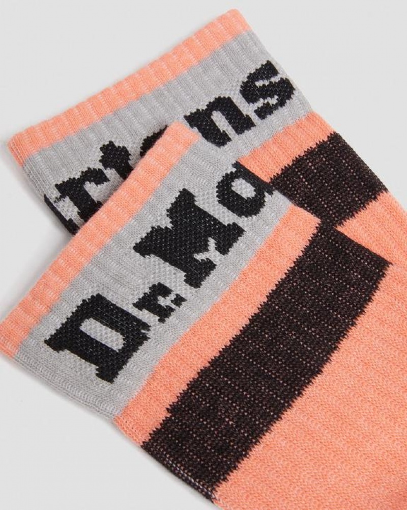 Accessories Dr Martens Athletic Logo Organic Cotton Blend Size,S/M,M/L~US WOMEN,5 - 10,11 - 16~US MEN,4 - 9,10 - 15~UK,3 - Coral | Australia_Dr66527