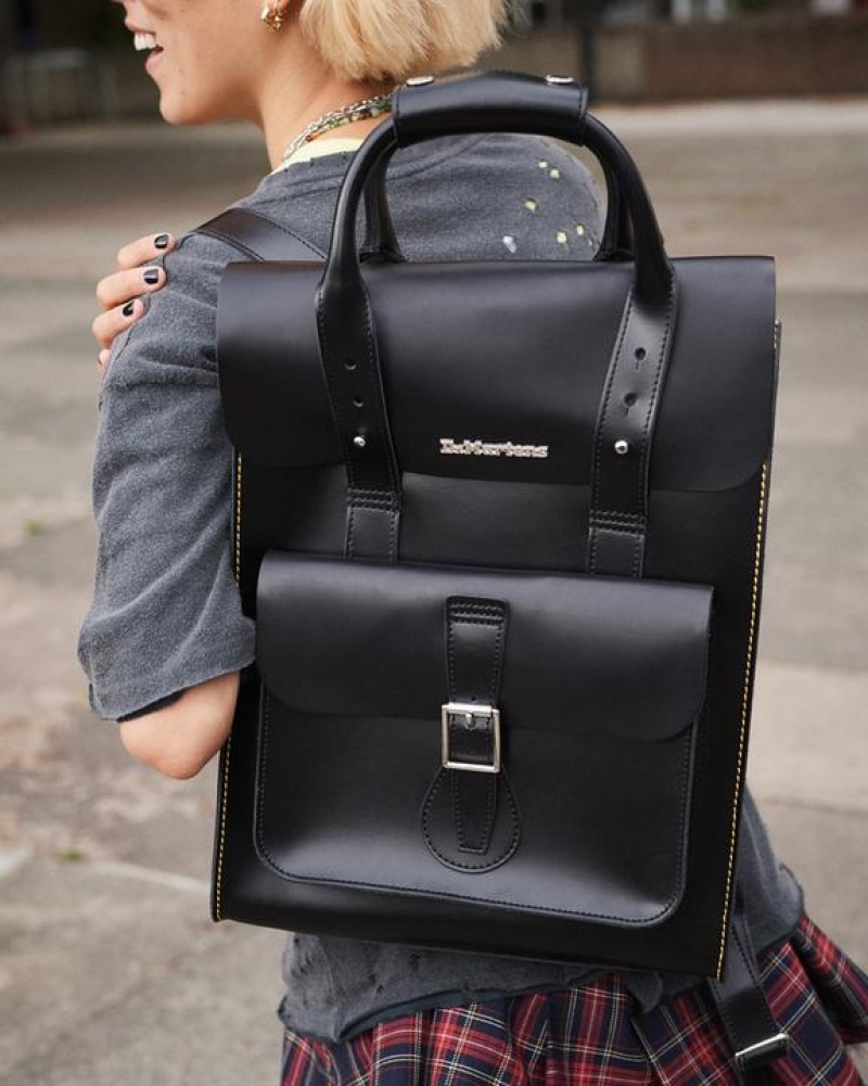 Accessories Dr Martens Kiev Leather Backpack Bags Black | Australia_Dr53712