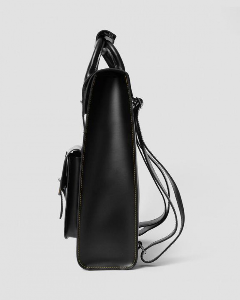 Accessories Dr Martens Kiev Leather Backpack Bags Black | Australia_Dr53712