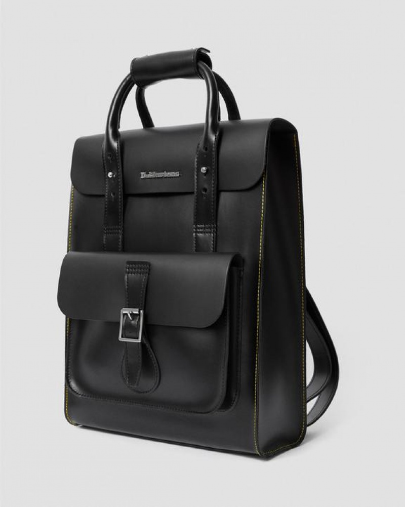 Accessories Dr Martens Kiev Leather Backpack Bags Black | Australia_Dr53712