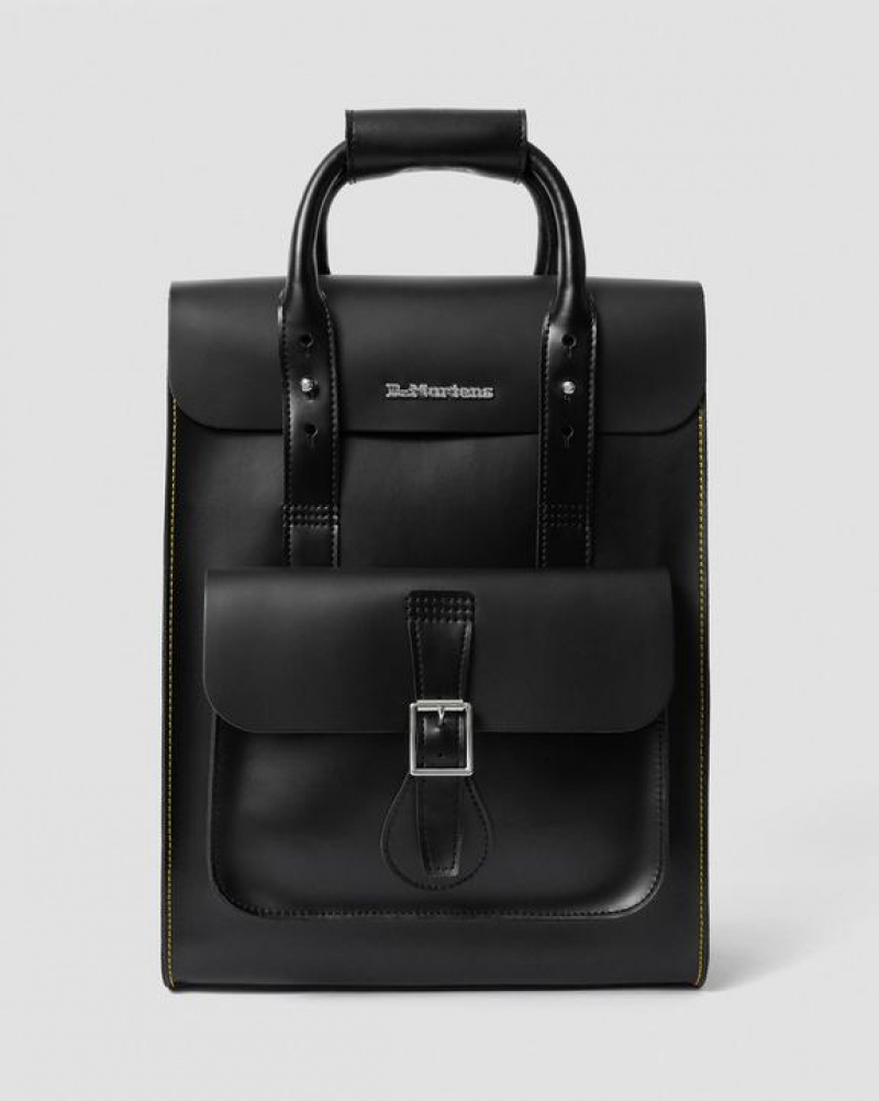 Accessories Dr Martens Kiev Leather Backpack Bags Black | Australia_Dr53712