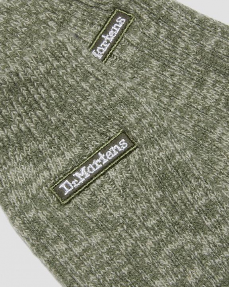 Accessories Dr Martens Merino Organic Cotton Blend Size,S/M,M/L~US WOMEN,5 - 10,11 - 16~US MEN,4 - 9,10 - 15~UK,3 - Khaki | Australia_Dr87113