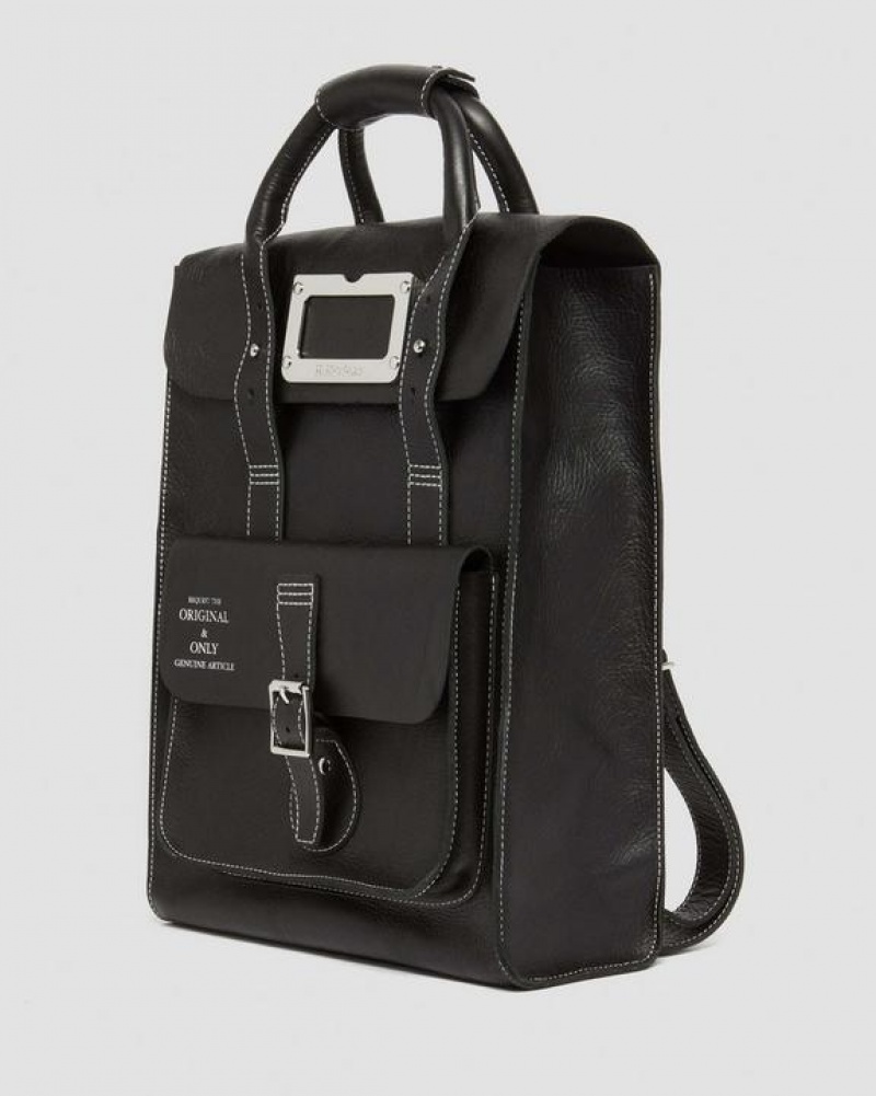 Accessories Dr Martens Overdrive Leather Backpack Bags Black | Australia_Dr75016