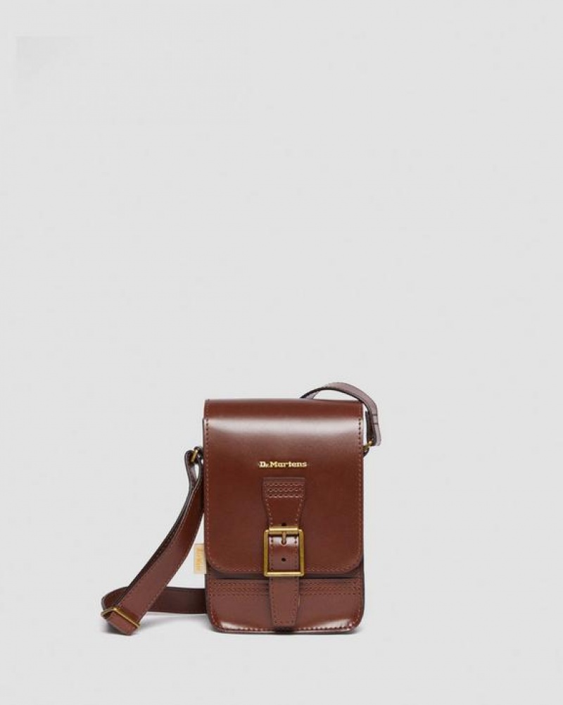 Accessories Dr Martens Vegan Norfolk Vertical Crossbody Bags Brown | Australia_Dr92770