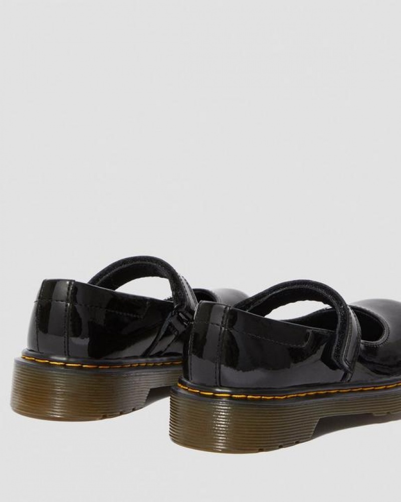 Kids' Dr Martens Junior Maccy Patent Leather Mary Jane Shoes Black | Australia_Dr62547