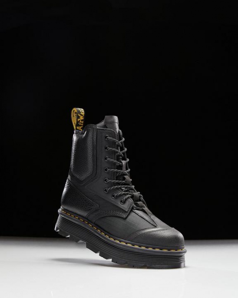 Men\'s Dr Martens 1460 Beta Zebzag Platform Boots Black | Australia_Dr65081