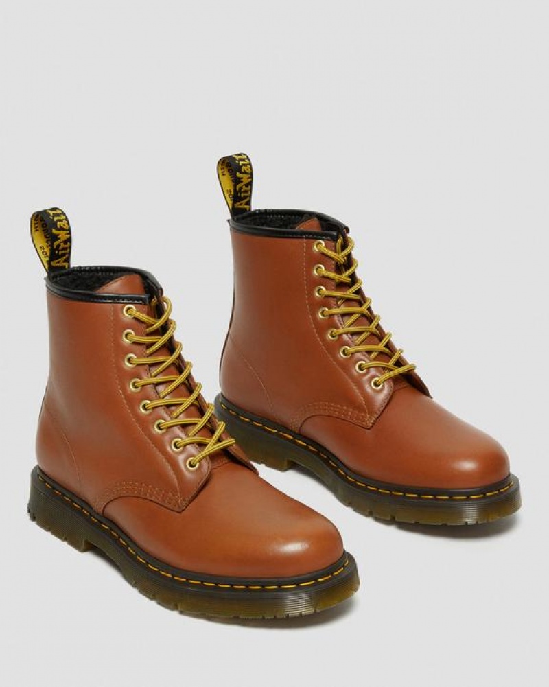 Men's Dr Martens 1460 DM's Wintergrip Leather Lace Up Boots Brown | Australia_Dr21284