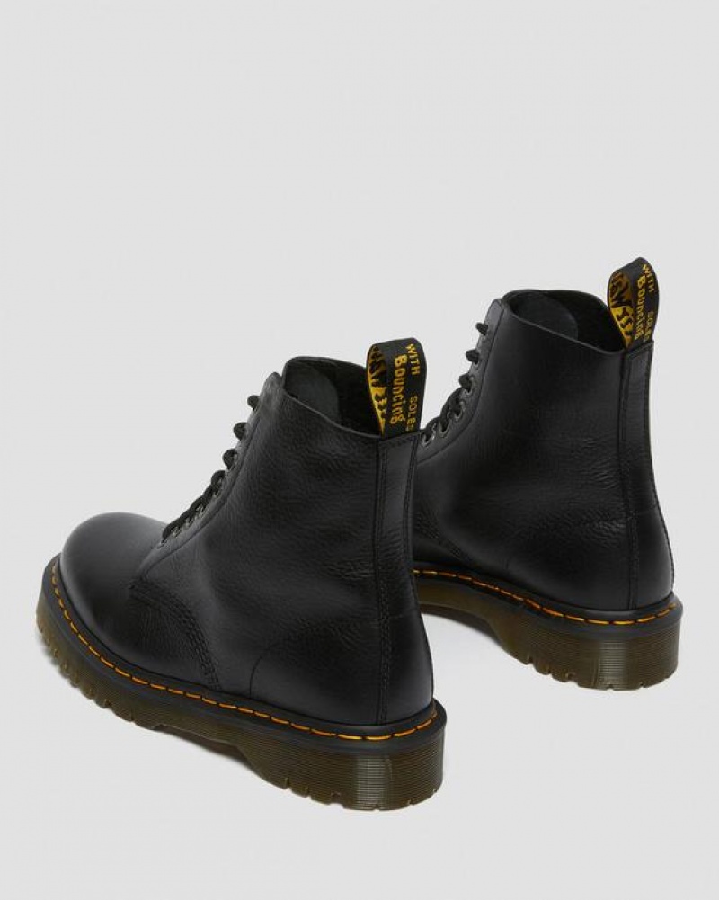 Men's Dr Martens 1460 Pascal Bex Pisa Leather Lace Up Boots Black | Australia_Dr89438