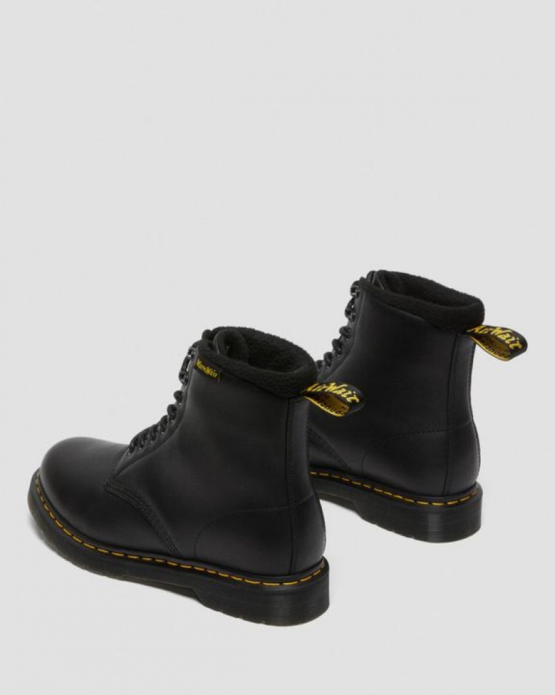 Men's Dr Martens 1460 Pascal Warmwair Leather Lace Up Boots Black | Australia_Dr97812