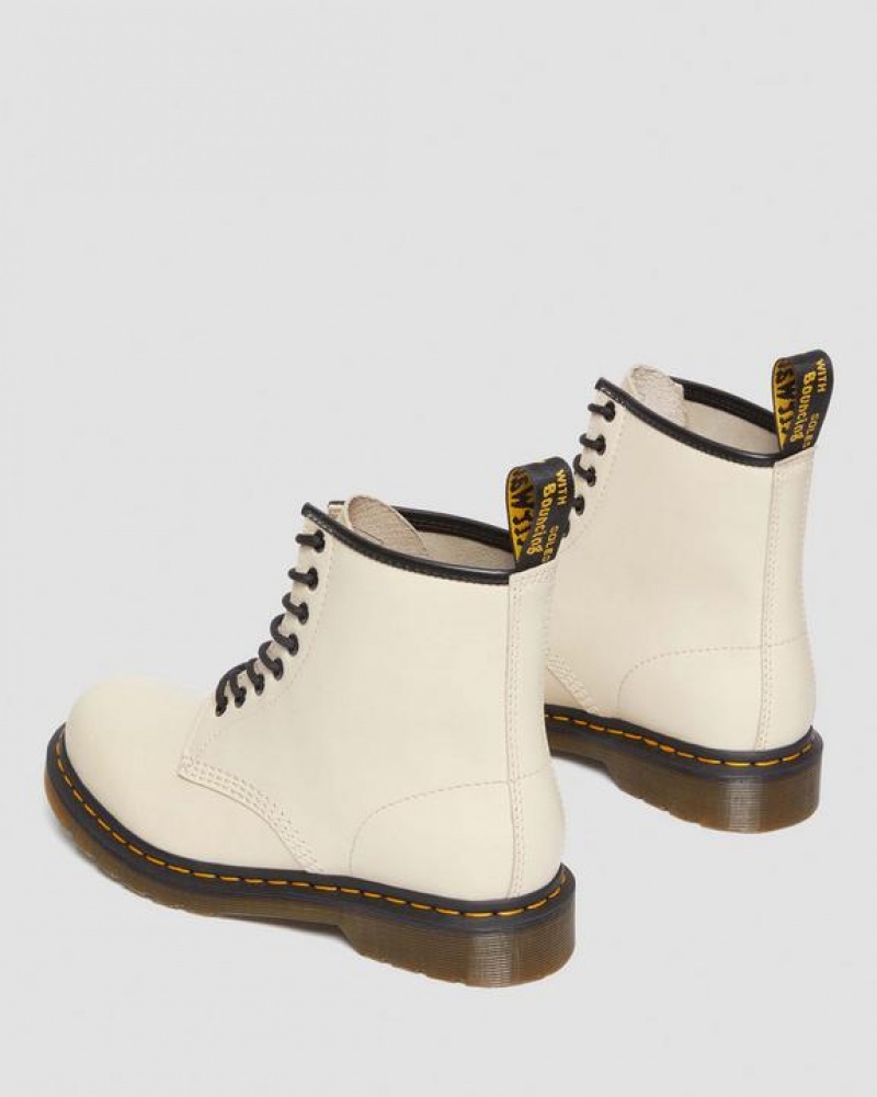 Men's Dr Martens 1460 Smooth Leather Lace Up Boots Beige | Australia_Dr47199