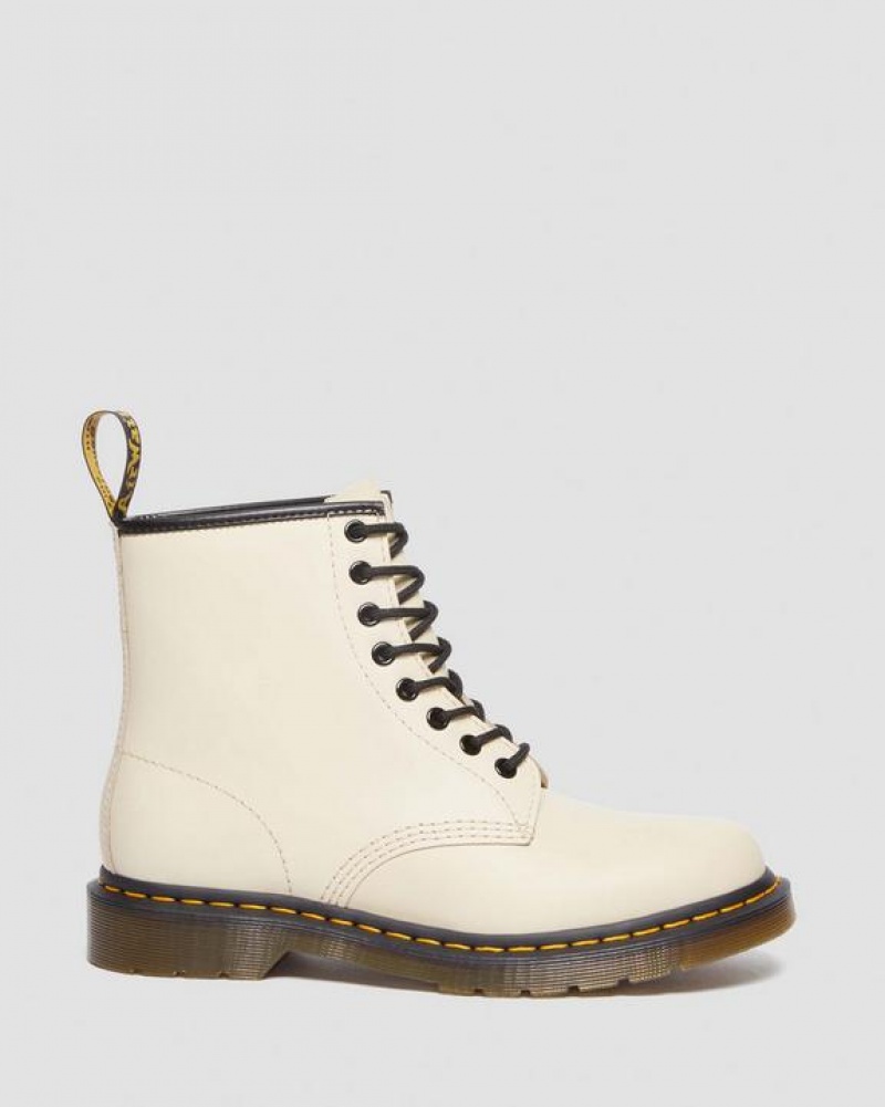 Men's Dr Martens 1460 Smooth Leather Lace Up Boots Beige | Australia_Dr47199