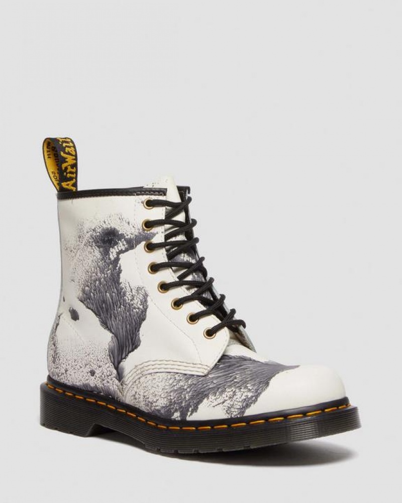 Men\'s Dr Martens 1460 Tate 'Decalcomania' Backhand Leather Lace Up Boots Multicolor | Australia_Dr89366