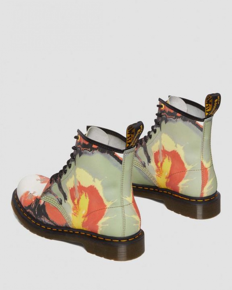 Men's Dr Martens 1460 Tate 'Volcanic Flare' Leather Lace Up Boots Multicolor | Australia_Dr17361