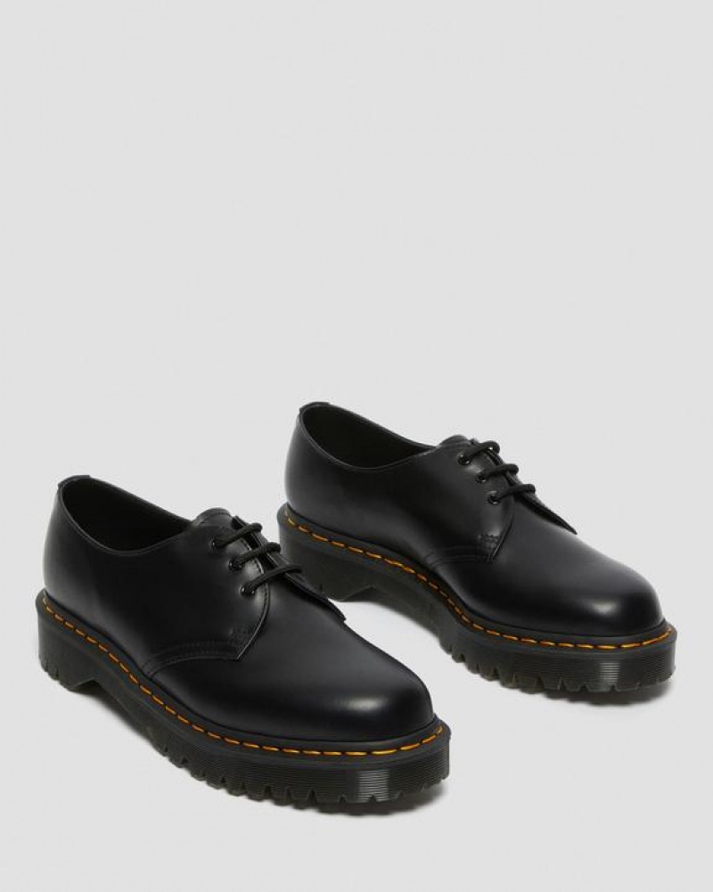 Men's Dr Martens 1461 Bex Smooth Leather Oxford Shoes Black | Australia_Dr64131