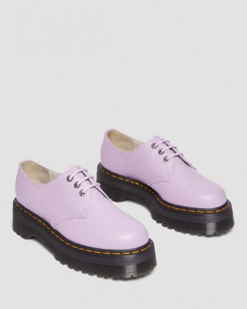 Men's Dr Martens 1461 II Pisa Leather Shoes Purple | Australia_Dr37042