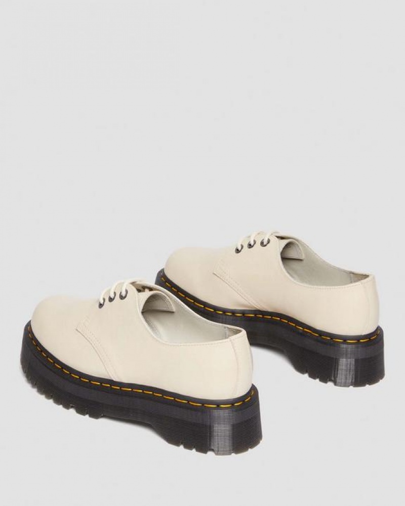 Men's Dr Martens 1461 II Pisa Leather Shoes Beige | Australia_Dr98041