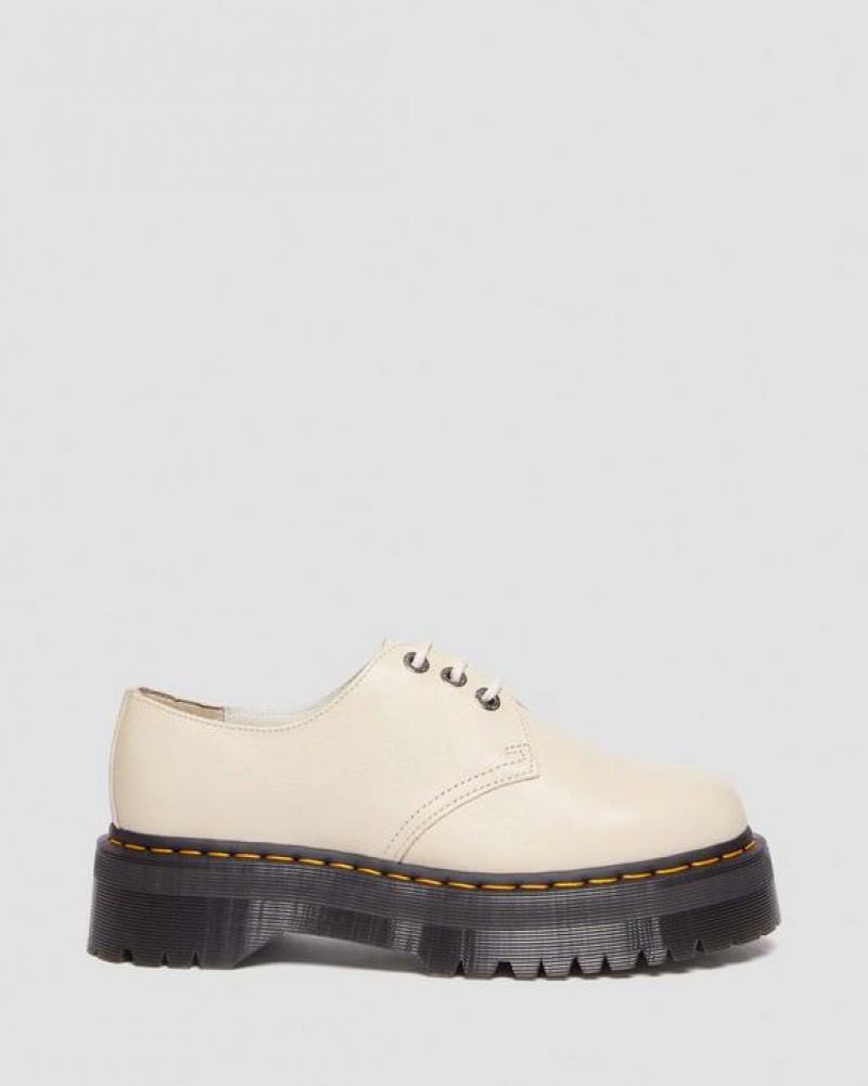 Men's Dr Martens 1461 II Pisa Leather Shoes Beige | Australia_Dr98041