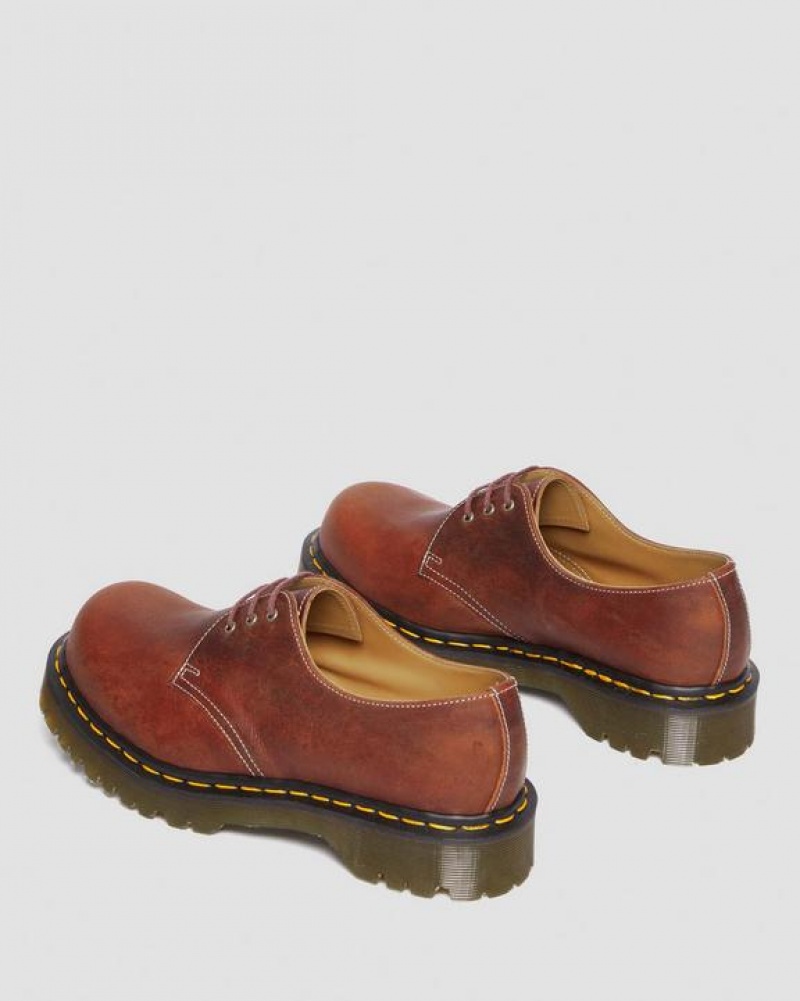 Men's Dr Martens 1461 Made in England Heritage Leather Oxford Shoes Brown | Australia_Dr91124