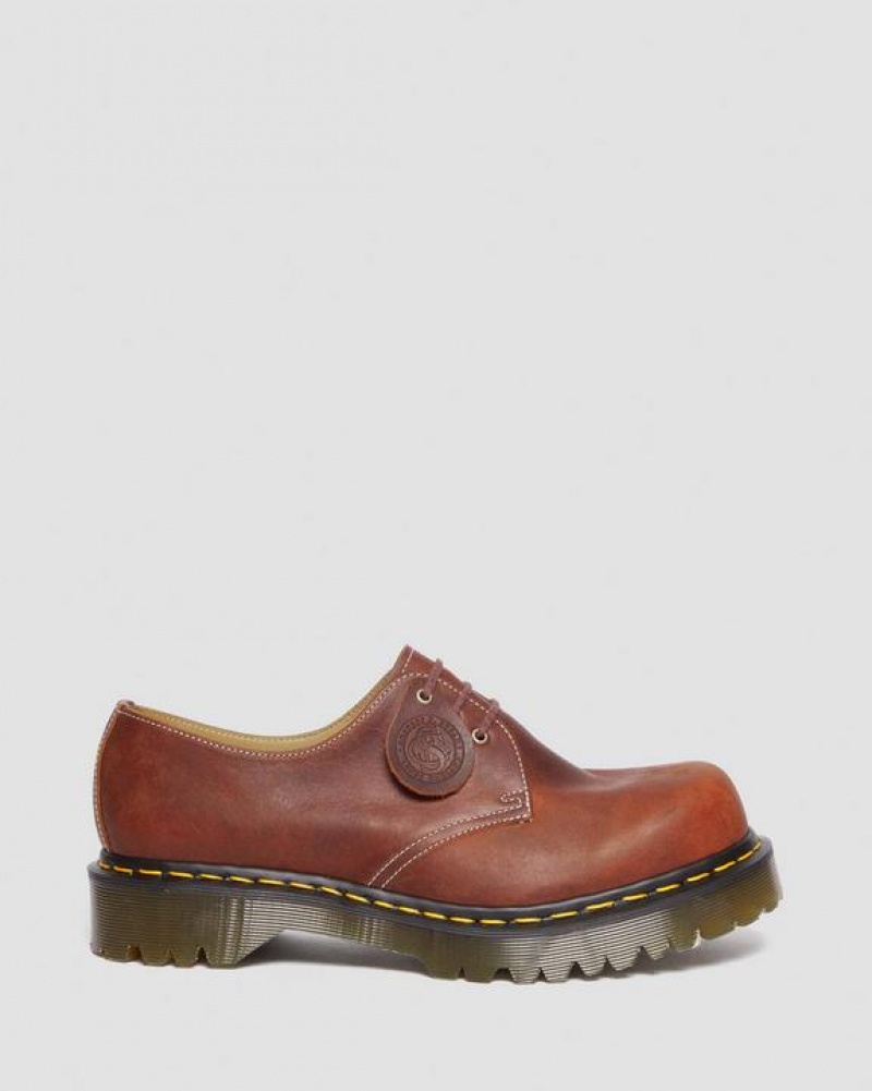 Men's Dr Martens 1461 Made in England Heritage Leather Oxford Shoes Brown | Australia_Dr91124