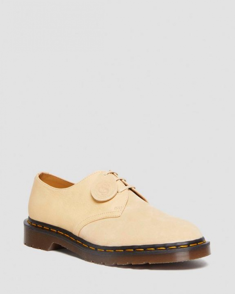 Men\'s Dr Martens 1461 Made in England Suede Oxford Shoes Mustard | Australia_Dr36885