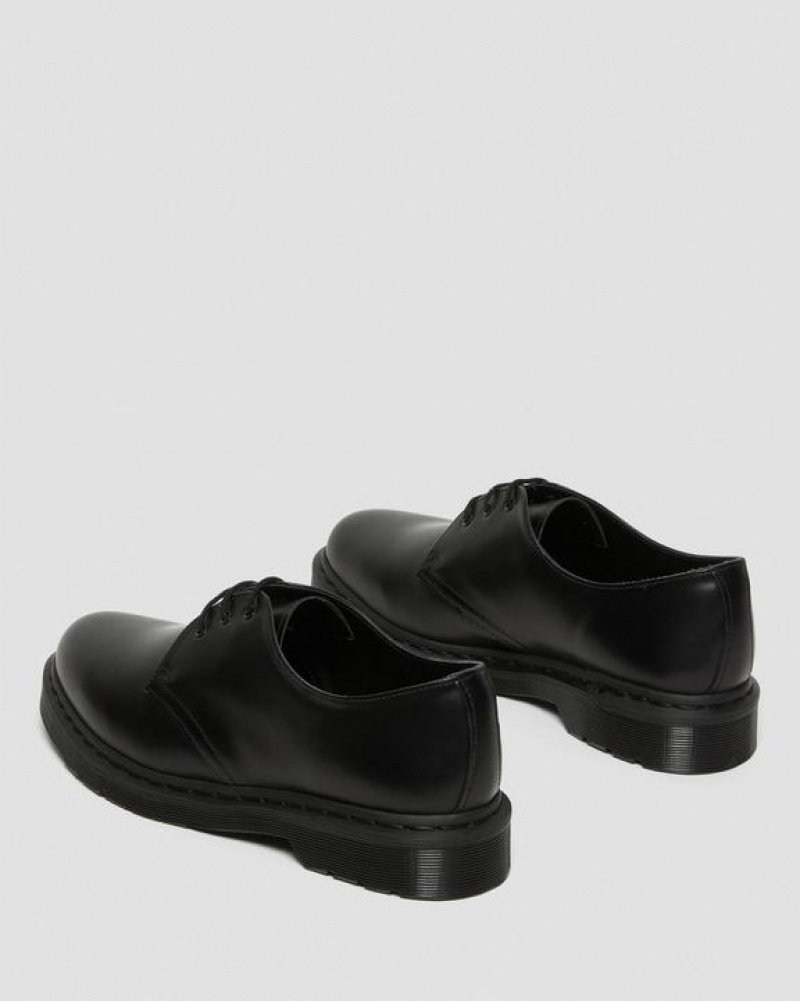 Men's Dr Martens 1461 Mono Smooth Leather Oxford Shoes Black | Australia_Dr38681